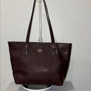 Coach Large City Zip Top Tote